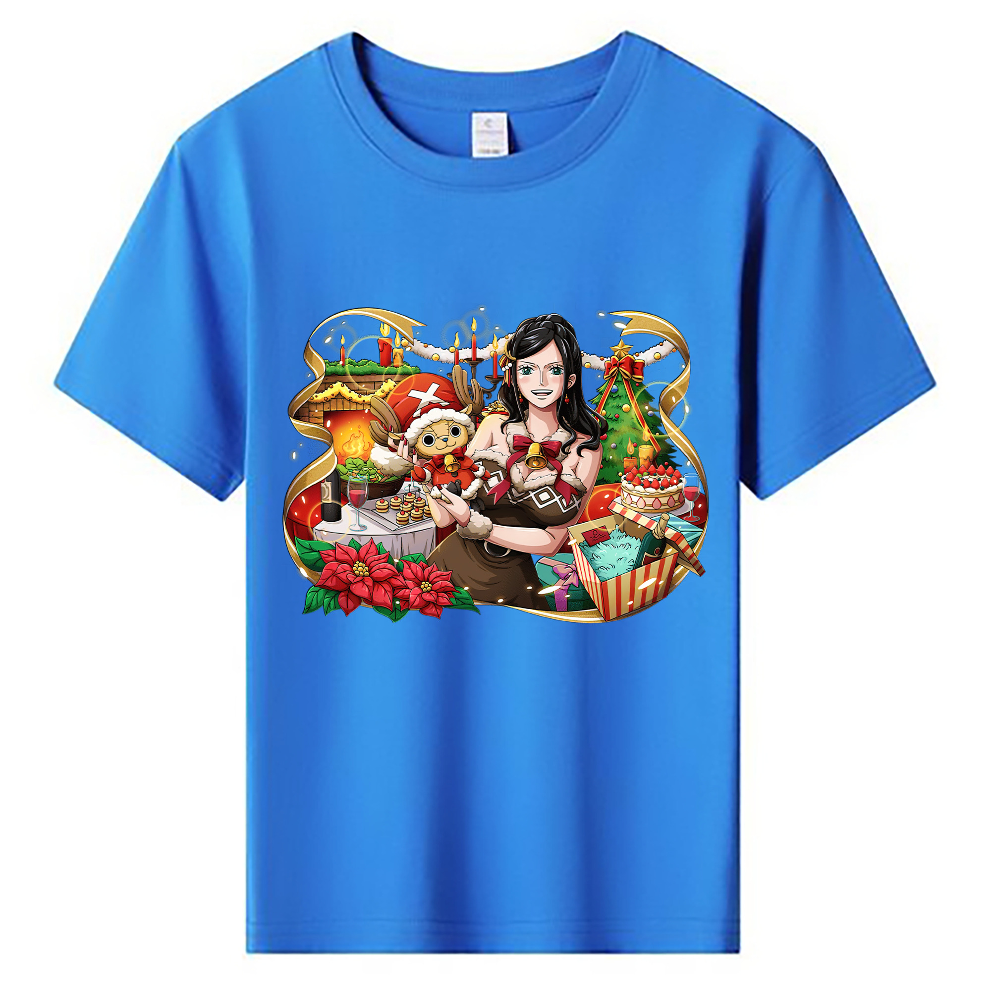 ワンピース ニコ・ロビン ONE PIECE Nico Robin 綿100％キッズTシャツ（フロントプリント）
